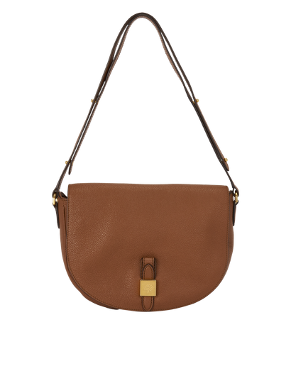 Tassie Satchel, &pound;210, Handbags, Brown, Leather, Front view